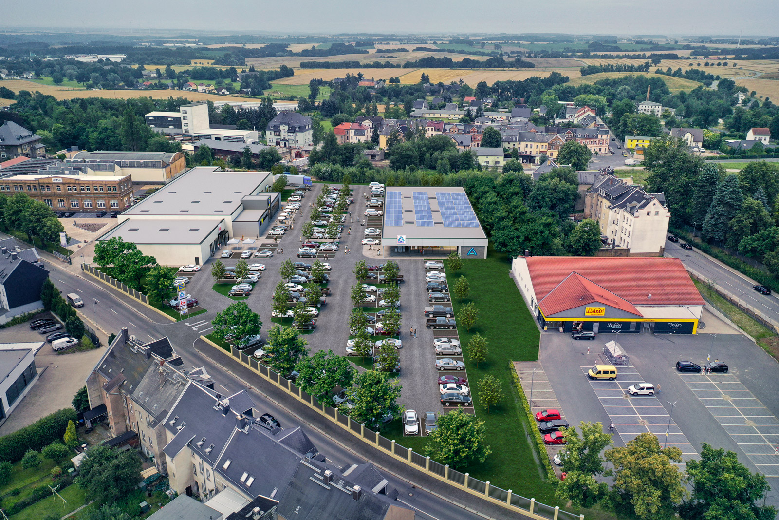 Hartha Dresdener Stra e Nahversorgungszentrum Halsdorfer Ingenieure