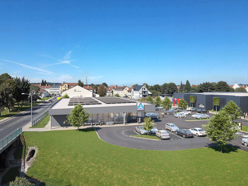 Kamenz_Auenstraße_Nahversorgungsmarkt_Visualisierung